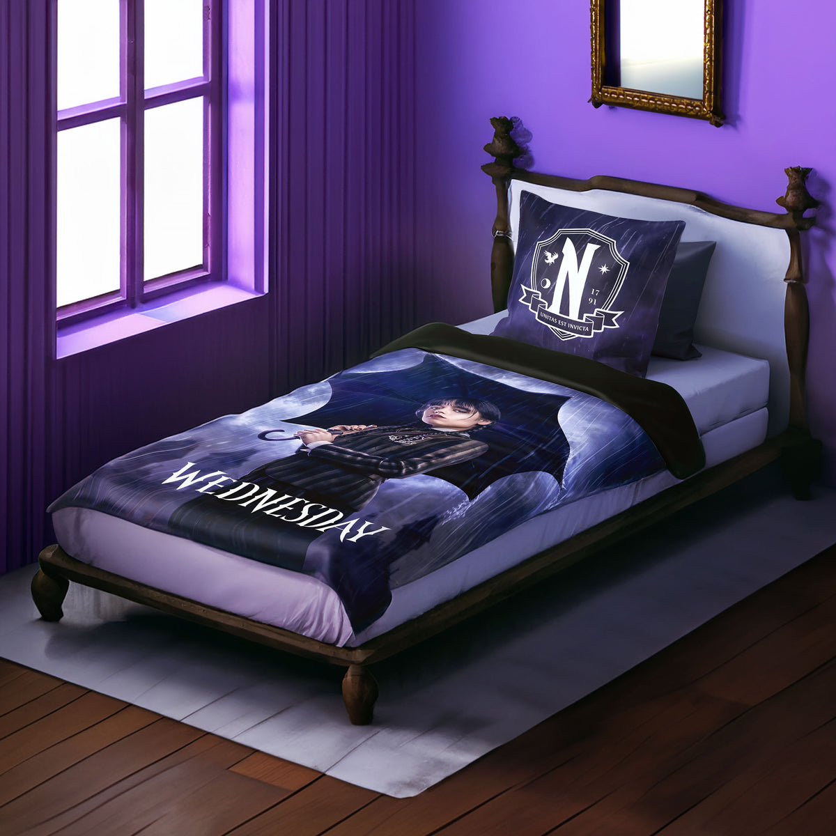 Produktbild Wednesday - Nevermore Academy Sängkläder