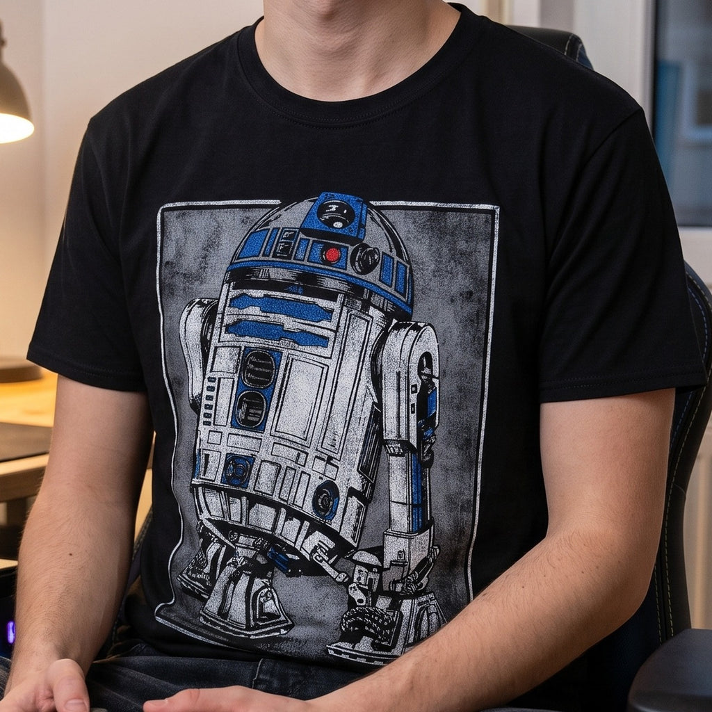 Produktbild Star Wars - R2D2 Porträtt T-shirt svart
