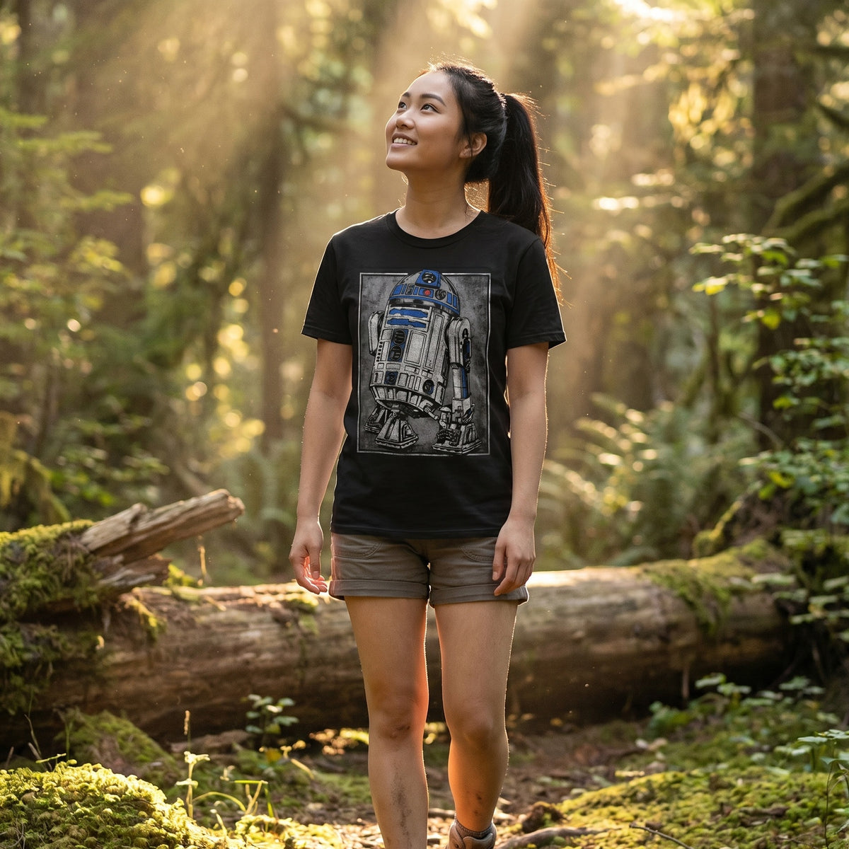 Produktbild Star Wars - R2D2 Porträtt T-shirt svart