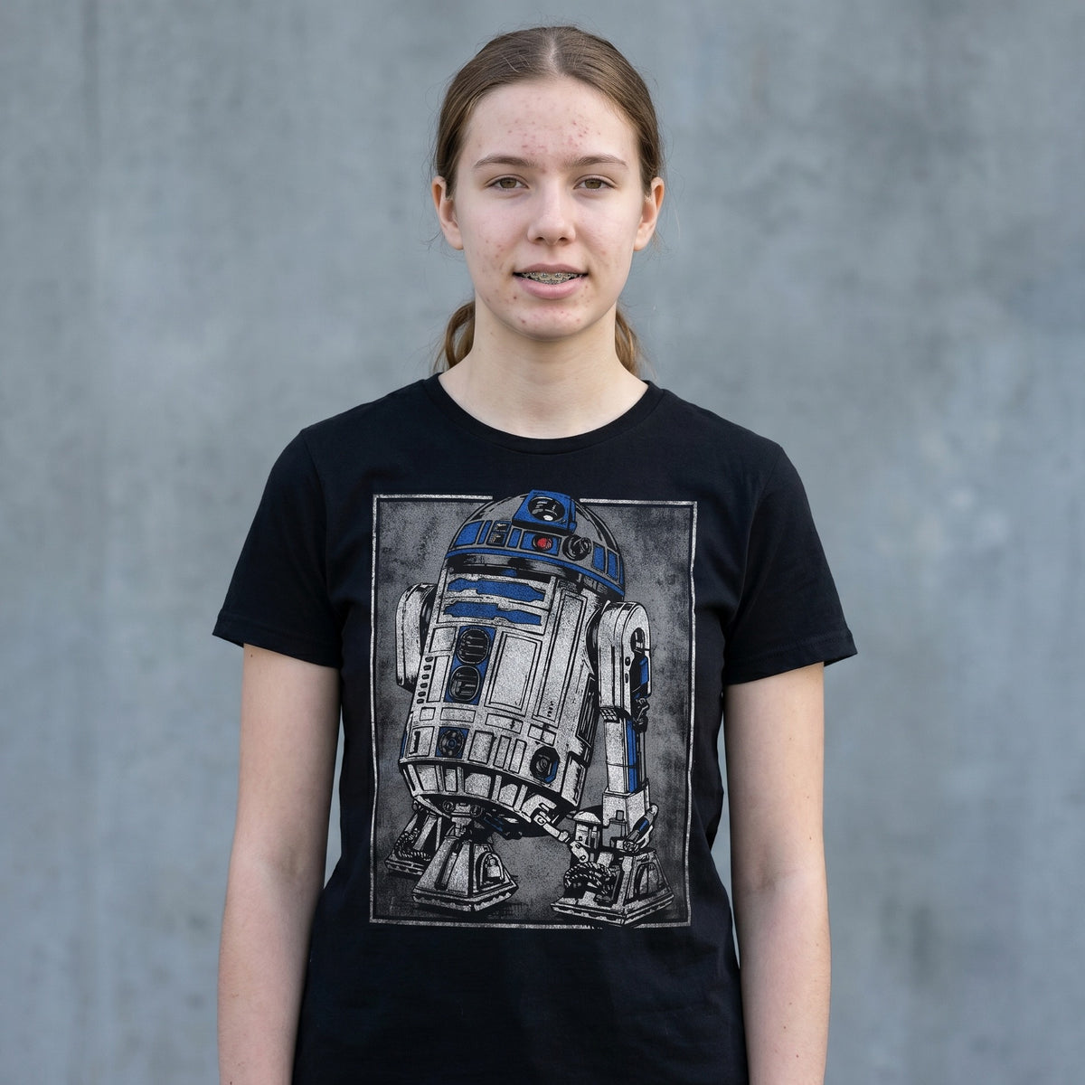 Produktbild Star Wars - R2D2 Porträtt T-shirt svart