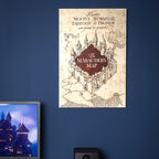 Produktbild Harry Potter - Karta över Marodörerna Trätavla