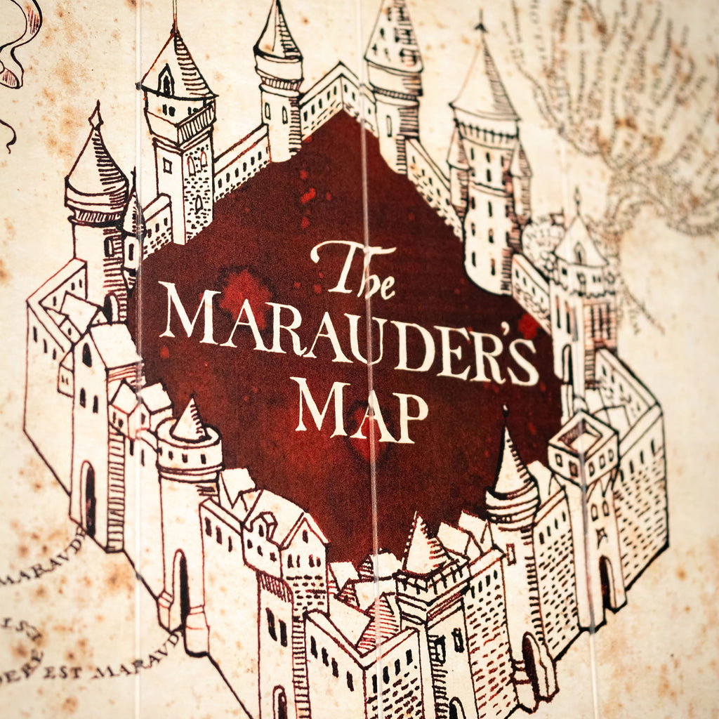 Produktbild Harry Potter - Karta över Marodörerna Trätavla