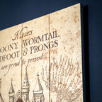 Produktbild Harry Potter - Karta över Marodörerna Trätavla