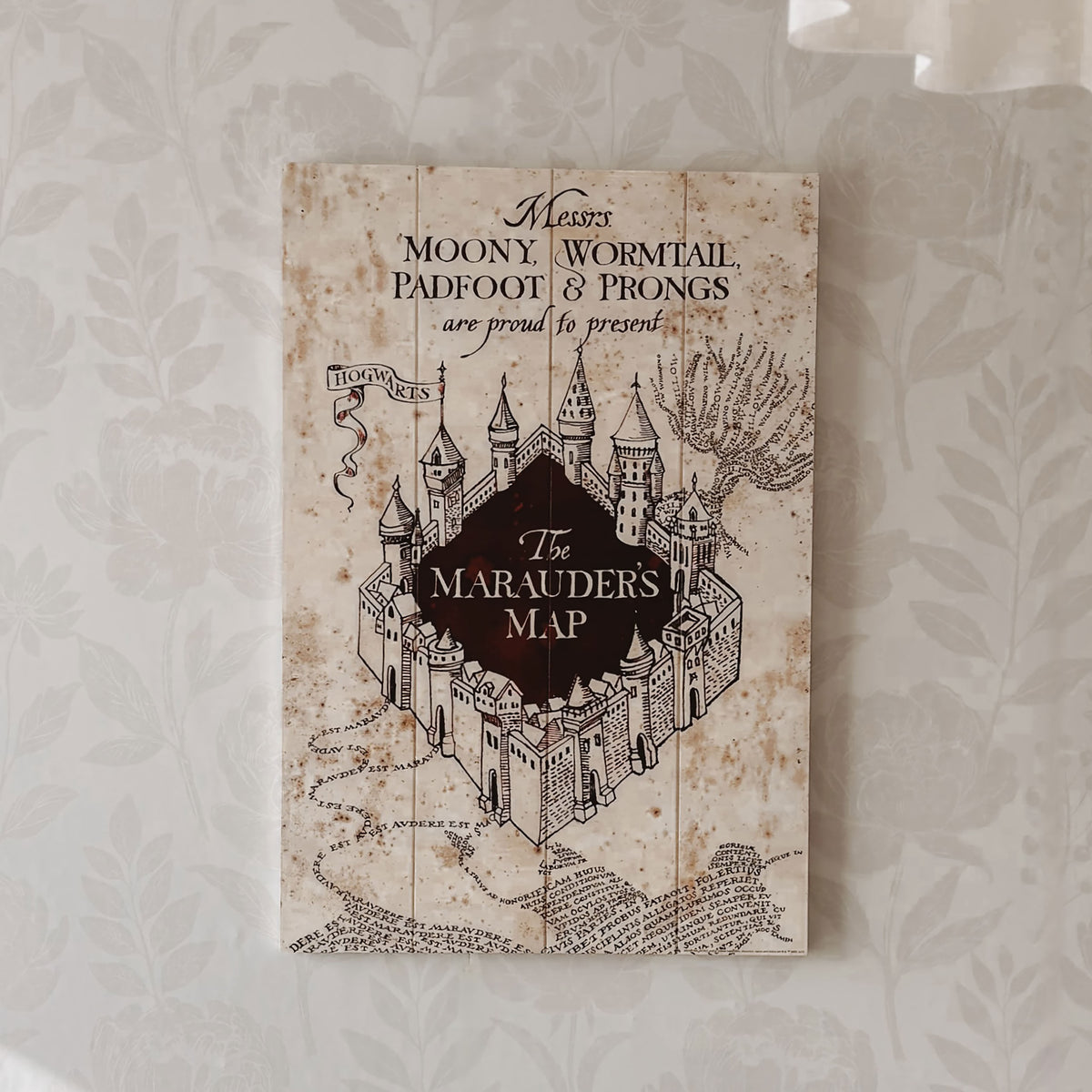 Produktbild Harry Potter - Karta över Marodörerna Trätavla