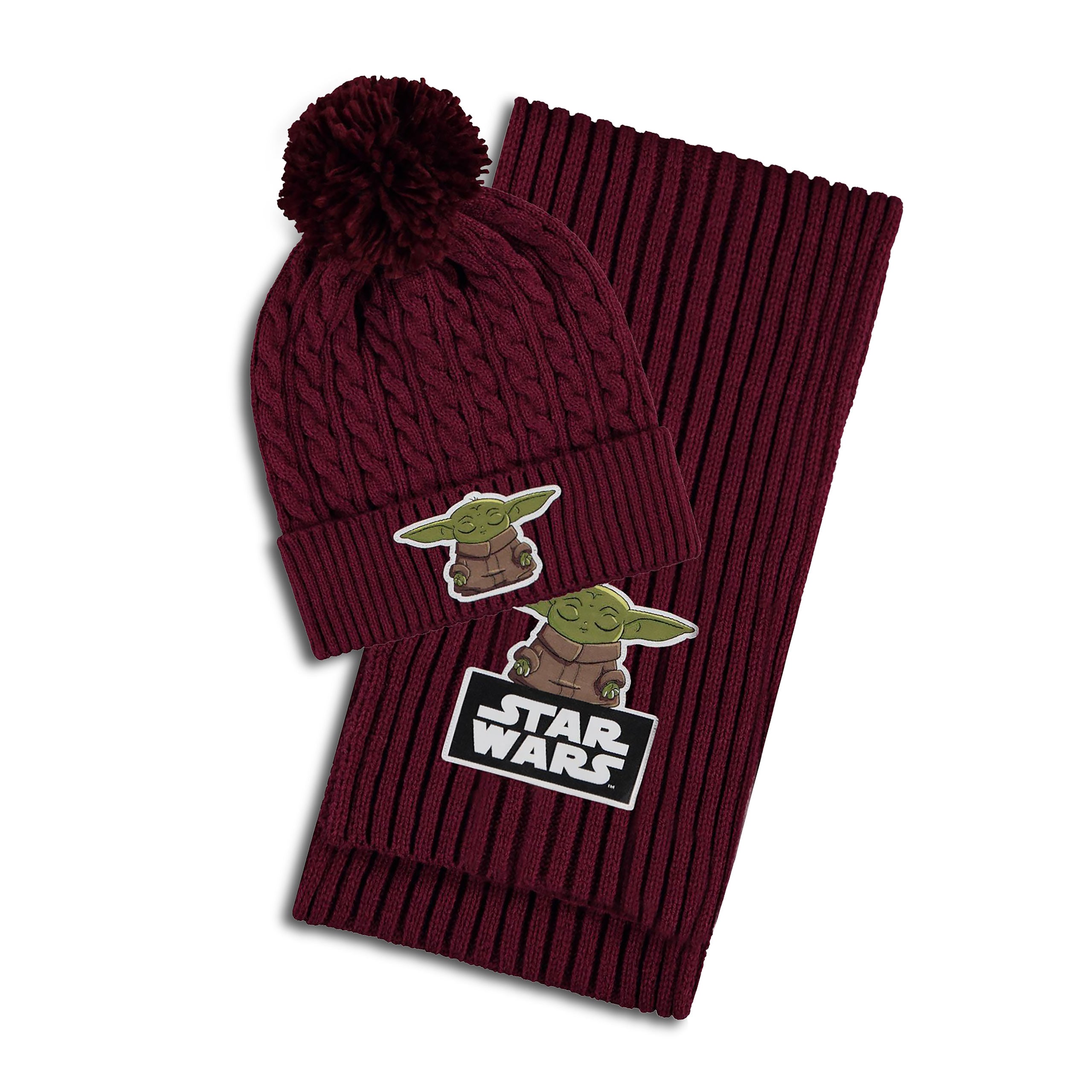 Produktbild Grogu mössa med tofs och halsduk - Star Wars The Mandalorian