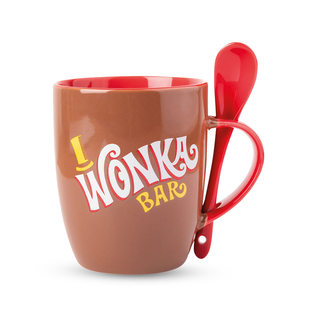 Produktbild Willy Wonka Mugg med sked - Kalle och chokladfabriken