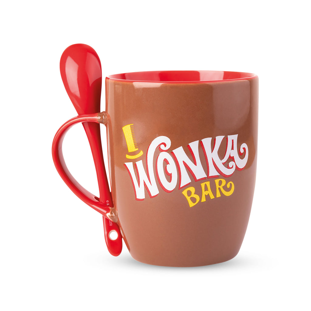 Produktbild Willy Wonka Mugg med sked - Kalle och chokladfabriken