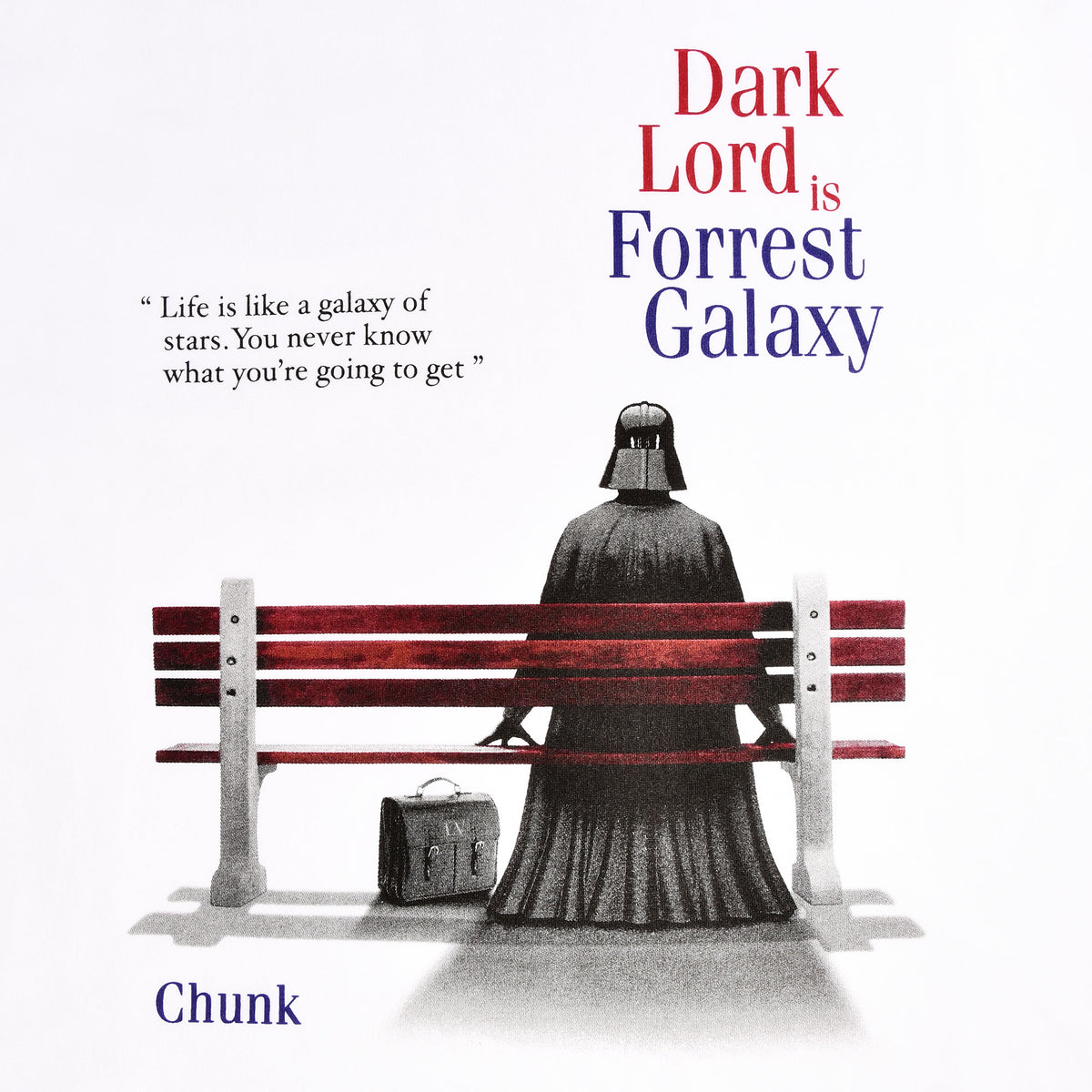Produktbild Dark Lord is Forrest Galaxy T-shirt för Star Wars-fans vit