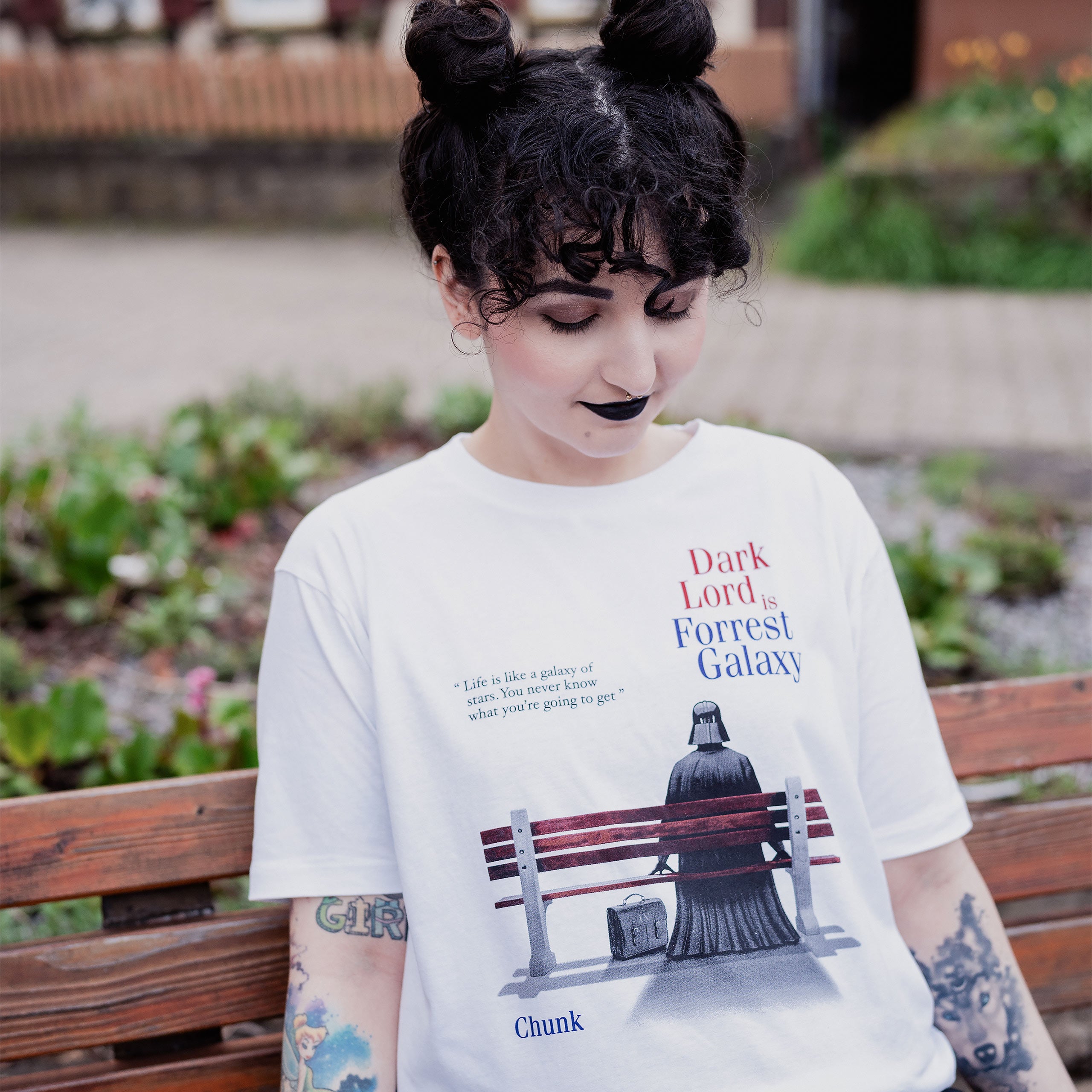 Produktbild Dark Lord is Forrest Galaxy T-shirt för Star Wars-fans vit