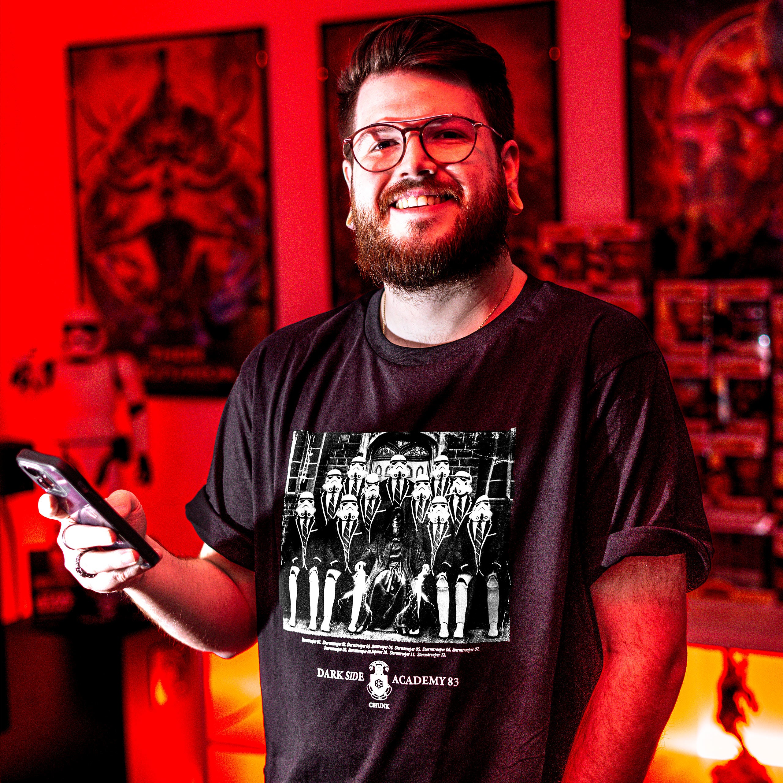 Produktbild Dark Side Academy 83 T-shirt för Star Wars-fans svart