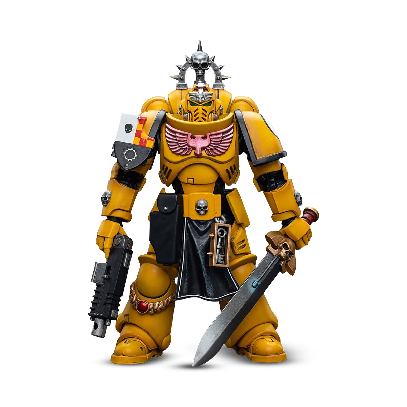 Produktbild Warhammer 40k - Imperial Fists Löjtnant med Energisvärd Actionfigur 1:18
