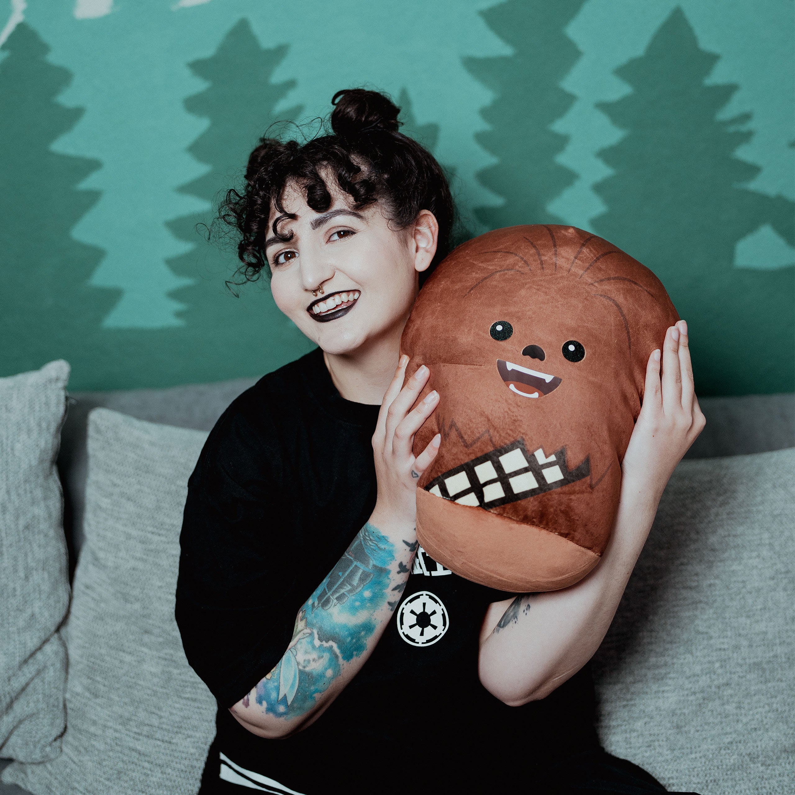 Produktbild Chewbacca Squishy Beanies Plyschkudde 39 cm - Star Wars