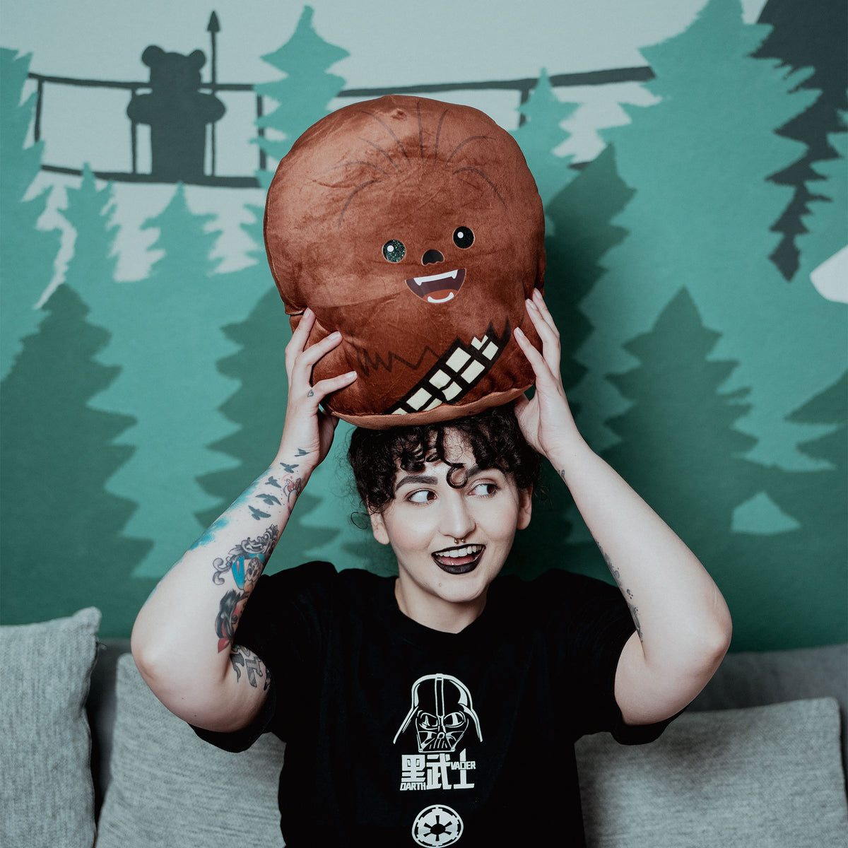 Produktbild Chewbacca Squishy Beanies Plyschkudde 39 cm - Star Wars