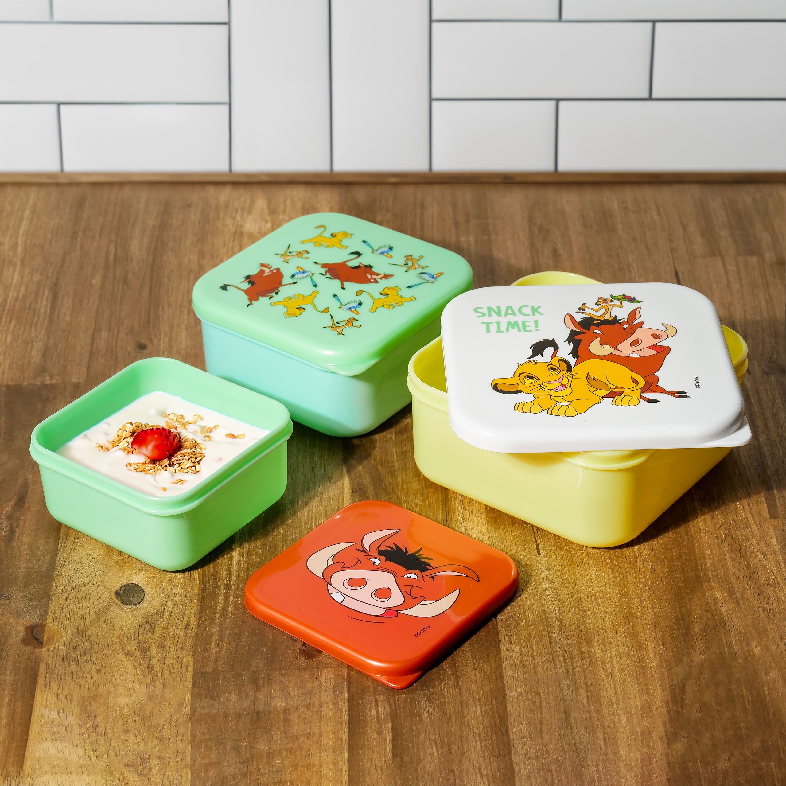 Produktbild Lejonkungen - Simba and Friends Matlådeset 3-pack