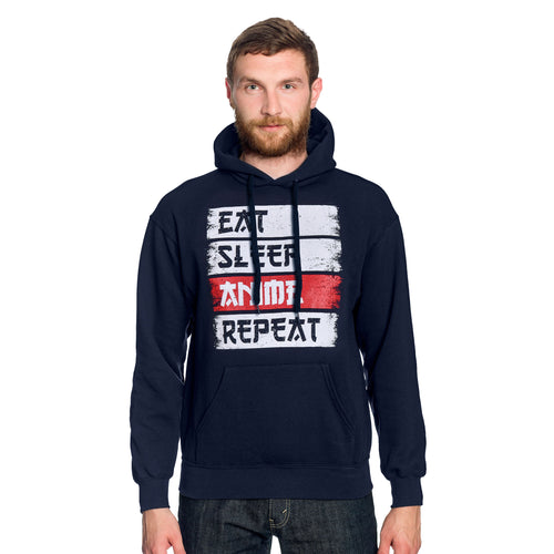 Produktbild Daily Routine Hoodie för animefans, blå
