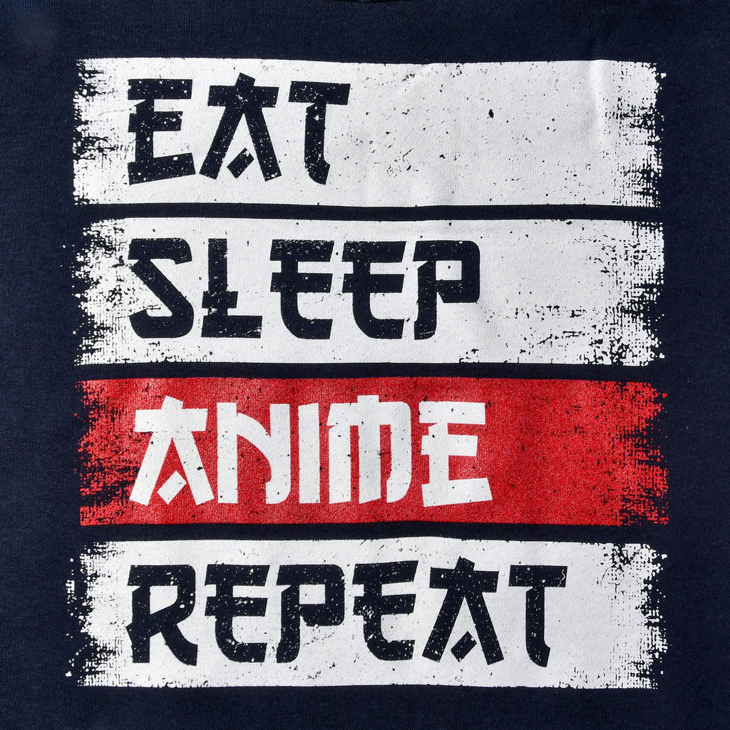 Produktbild Daily Routine Hoodie för animefans, blå