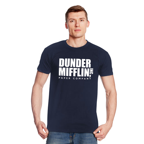 Produktbild Paper Company-logotyp T-shirt för fans av The Office blå