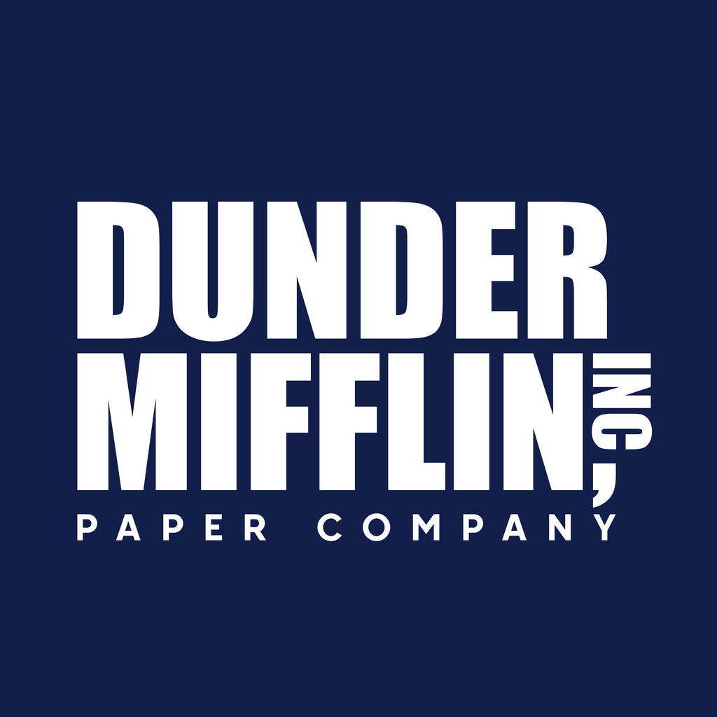 Produktbild Paper Company-logotyp T-shirt för fans av The Office blå