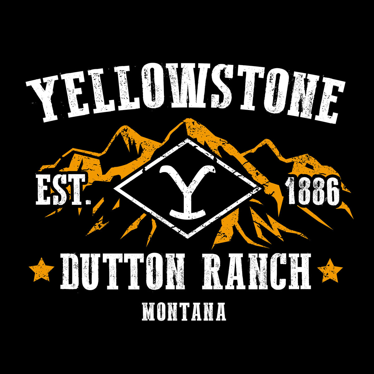 Produktbild Ranch-logotyp T-shirt för Yellowstone-fans svart