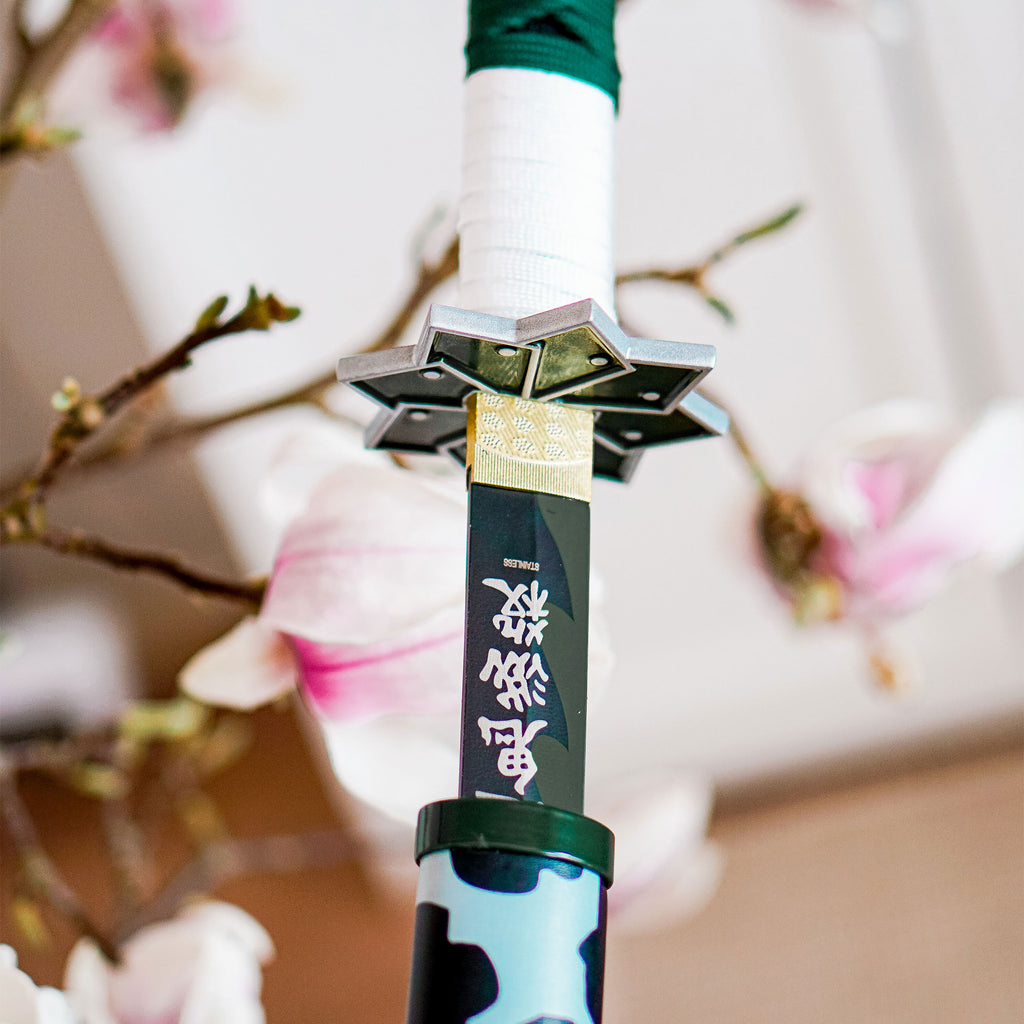 Produktbild Sanemi Katana-replika med Saya för Demon Slayer-fans