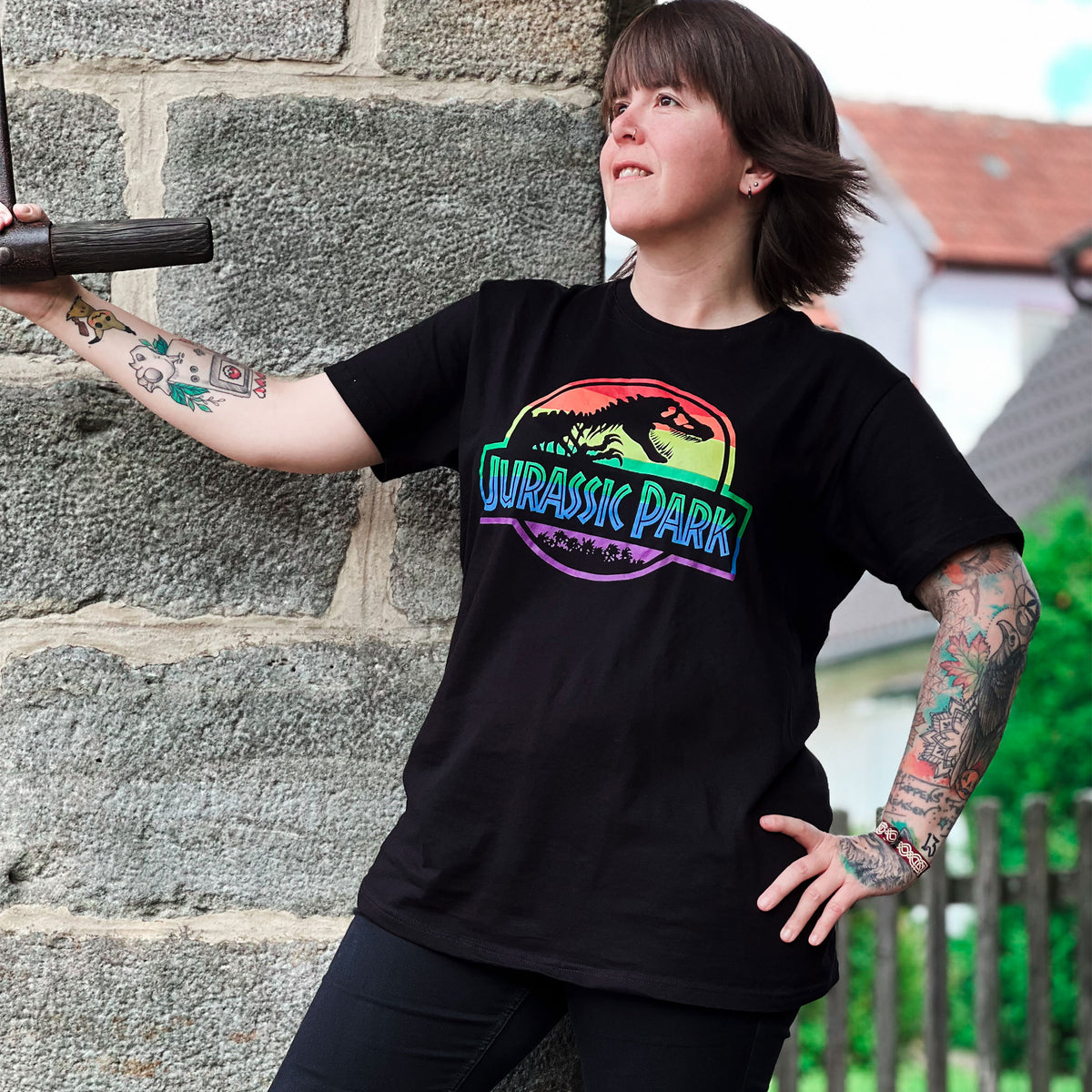 Produktbild Jurassic Park - Pride Logotyp T-shirt svart