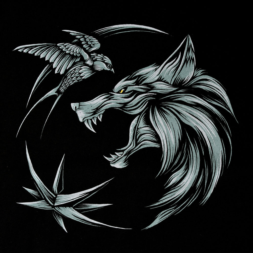 Produktbild Witcher - Vargmedaljong T-shirt svart
