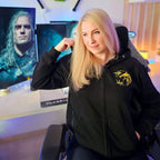 Produktbild Witcher - Geralt Vit Varg Huvtröja svart