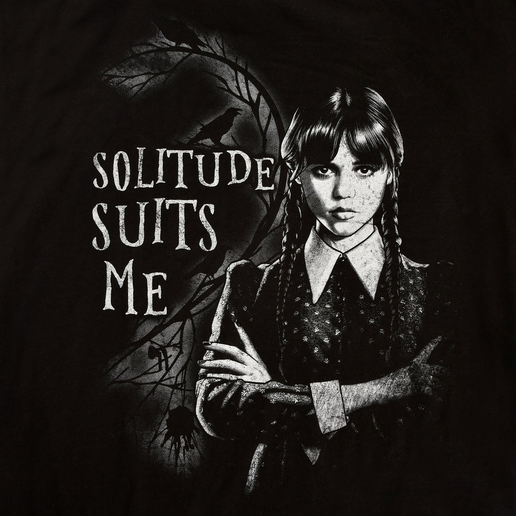 Produktbild Wednesday - Solitude Suits Me Huvtröja med Kofta