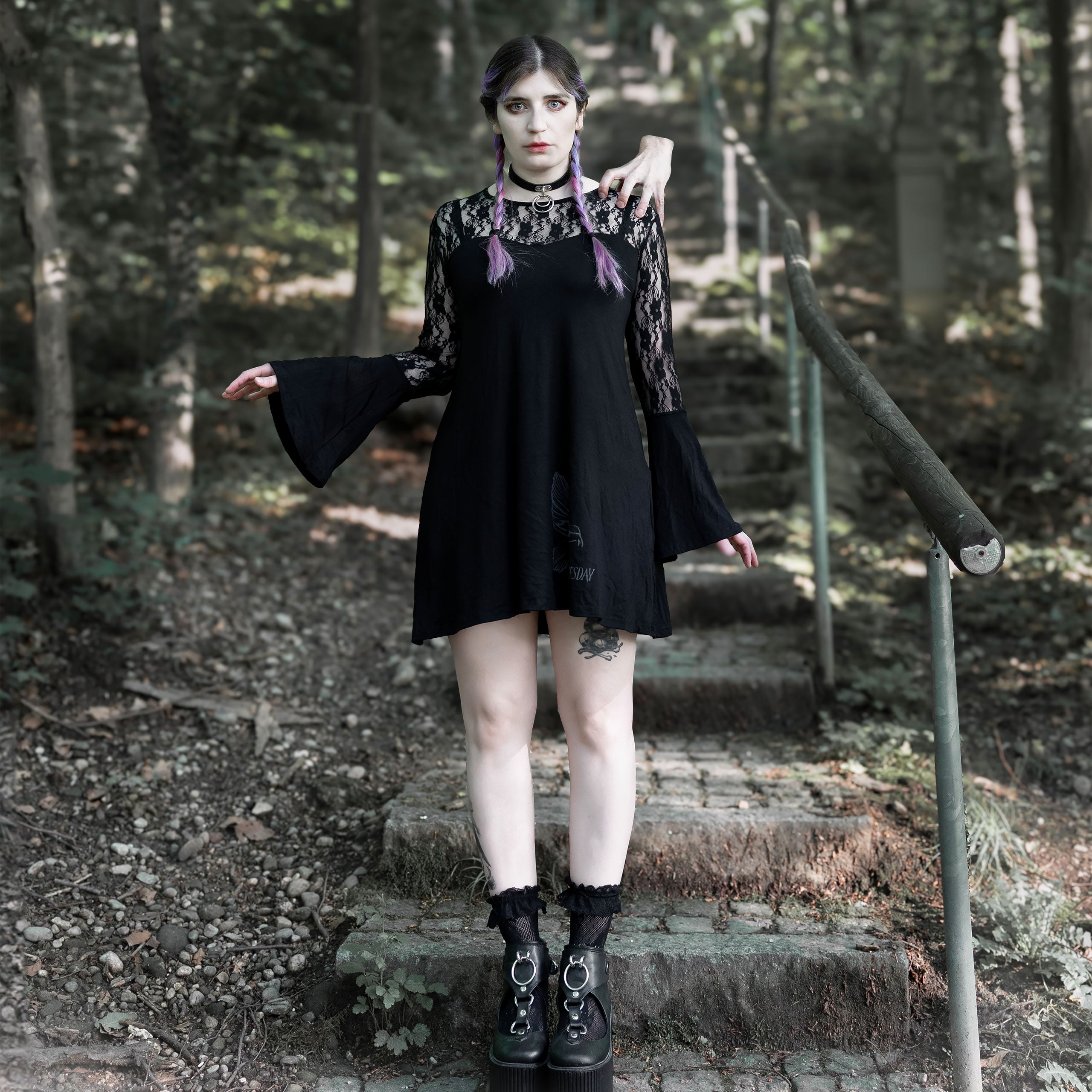 Produktbild Wednesday - Darkness Miniklänning