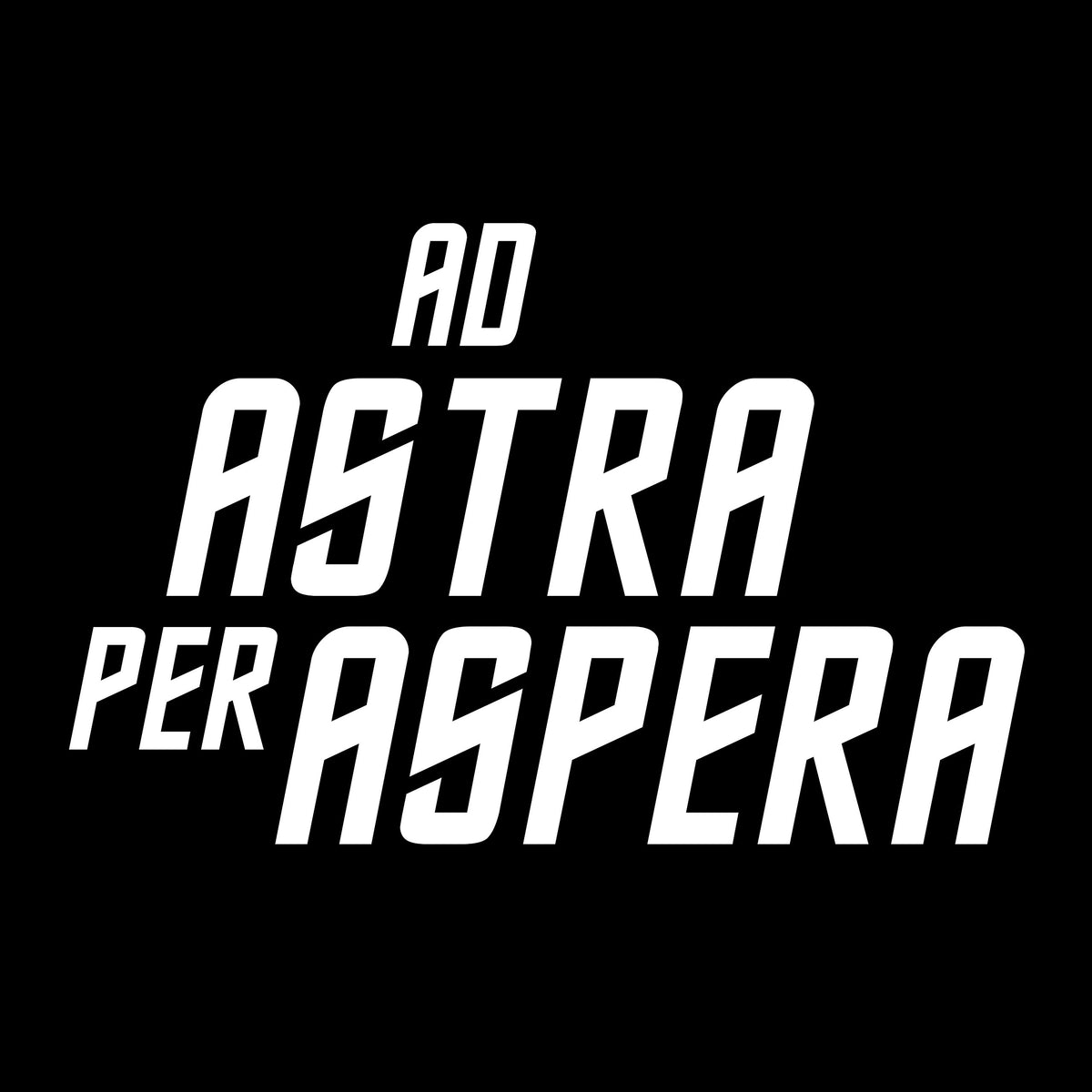 Produktbild Ad Astra Per Aspera T-shirt för Star Trek-fans svart