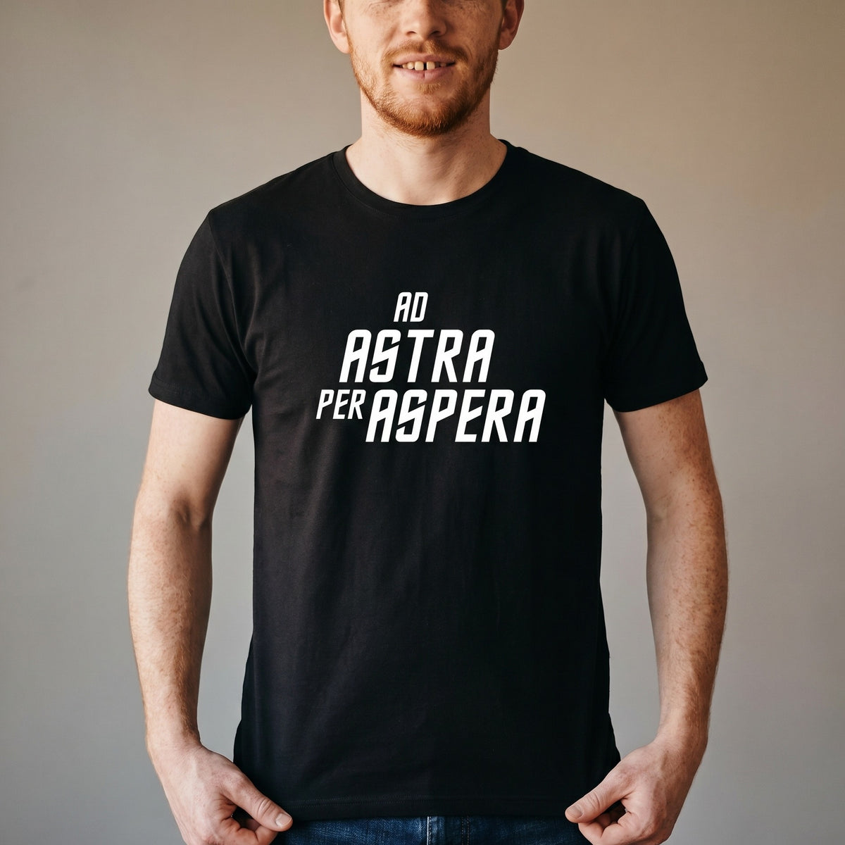 Produktbild Ad Astra Per Aspera T-shirt för Star Trek-fans svart