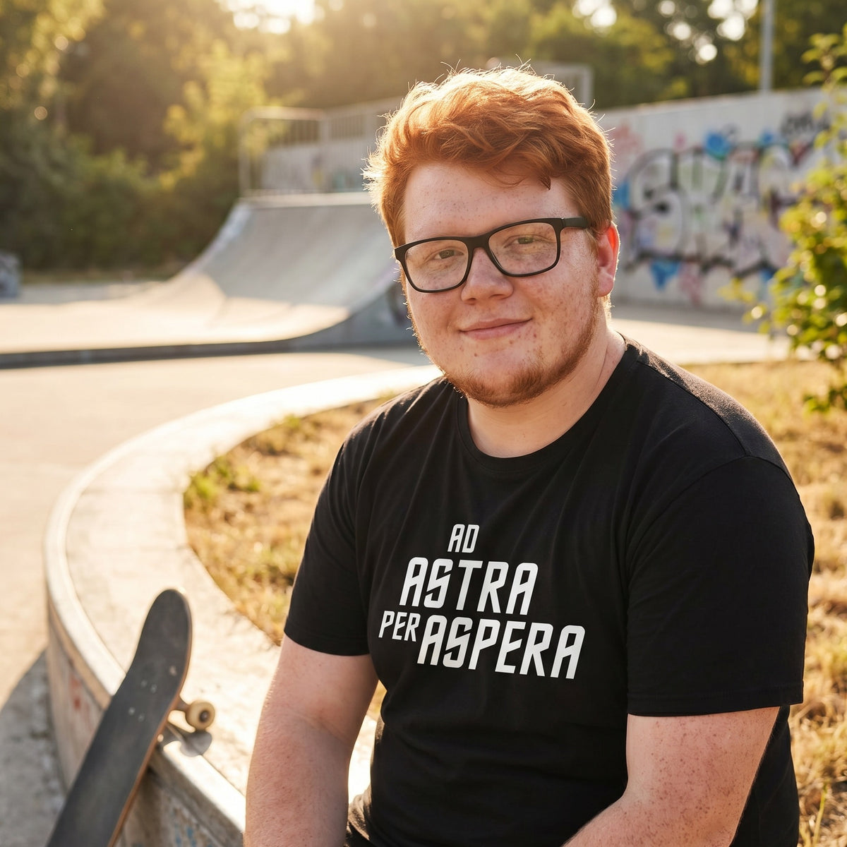 Produktbild Ad Astra Per Aspera T-shirt för Star Trek-fans svart