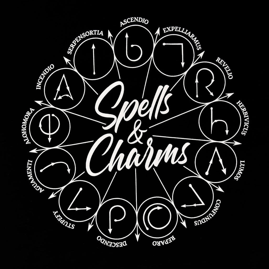 Produktbild Harry Potter - Spells And Charms T-shirt svart