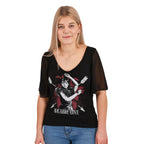 Product image Wednesday - Macabre Love T-shirt with Butterfly Sleeves