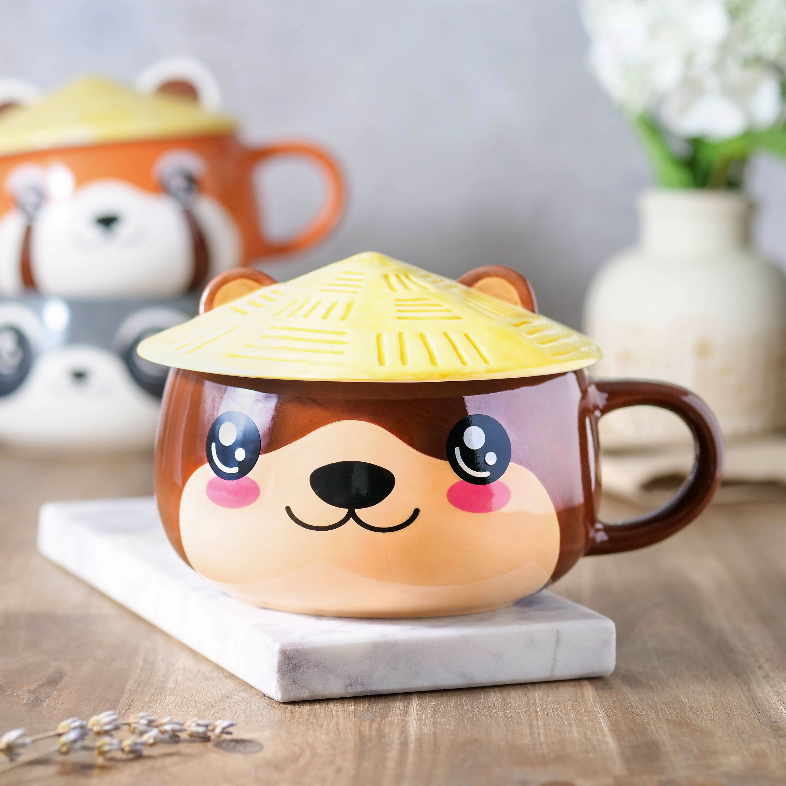 Produktbild Otter Kawaii Mugg med lock för anime-fans