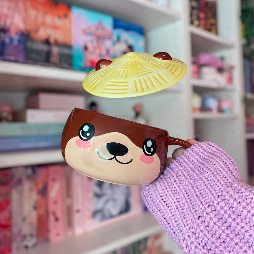 Produktbild Otter Kawaii Mugg med lock för anime-fans