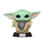 Produktbild Grogu med Rustning Funko Pop Vickande Huvud-Figur - Star Wars The Mandalorian