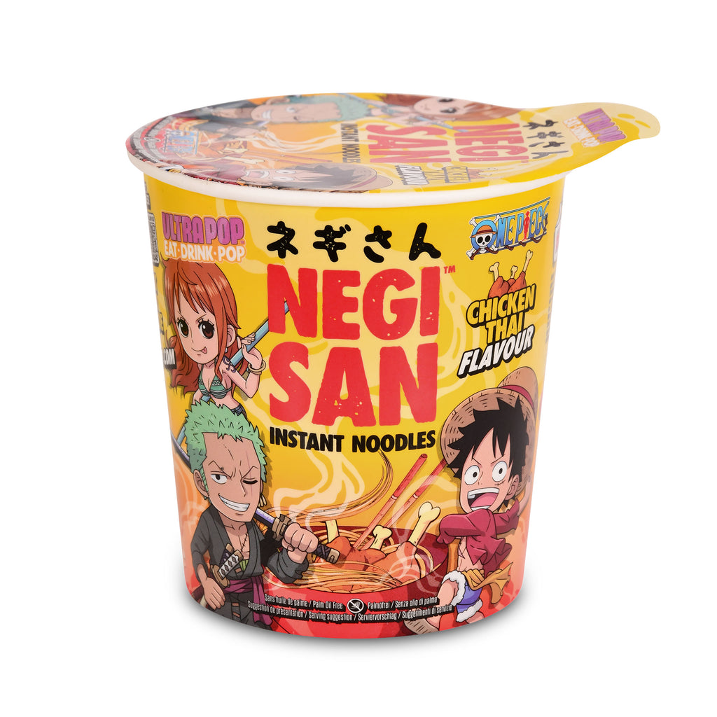 Produktbild One Piece Ramen - Luffy, Zoro och Nami Kyckling Thai Snabbnudlar