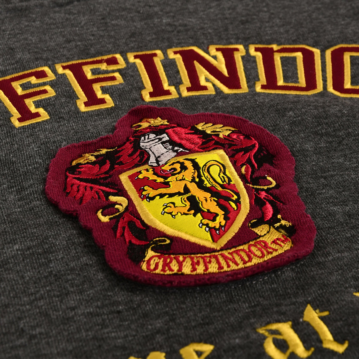 Produktbild Harry Potter - Gryffindor Emblem Premium Hoodie grå