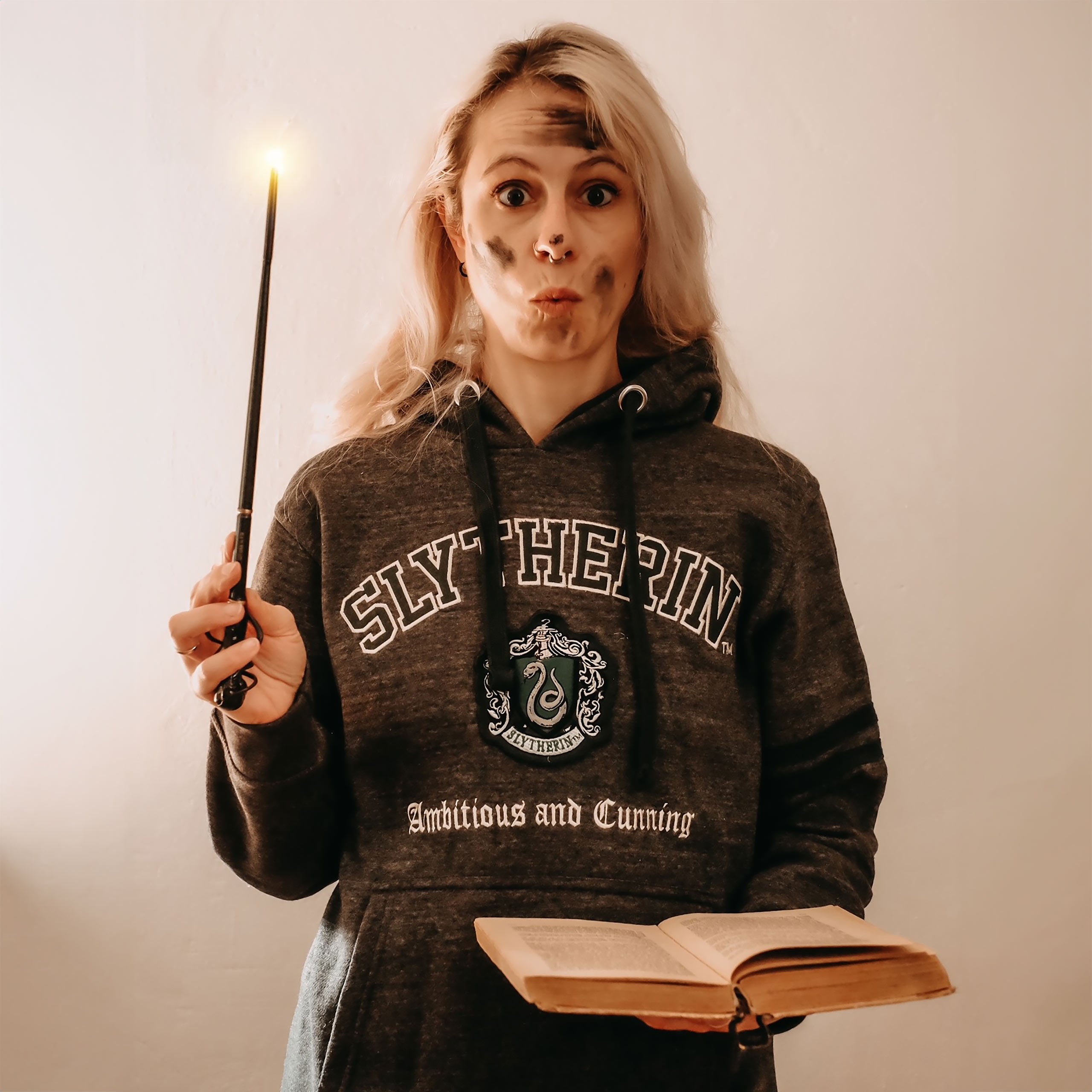 Product image Harry Potter - Slytherin Crest Premium Hoodie grey