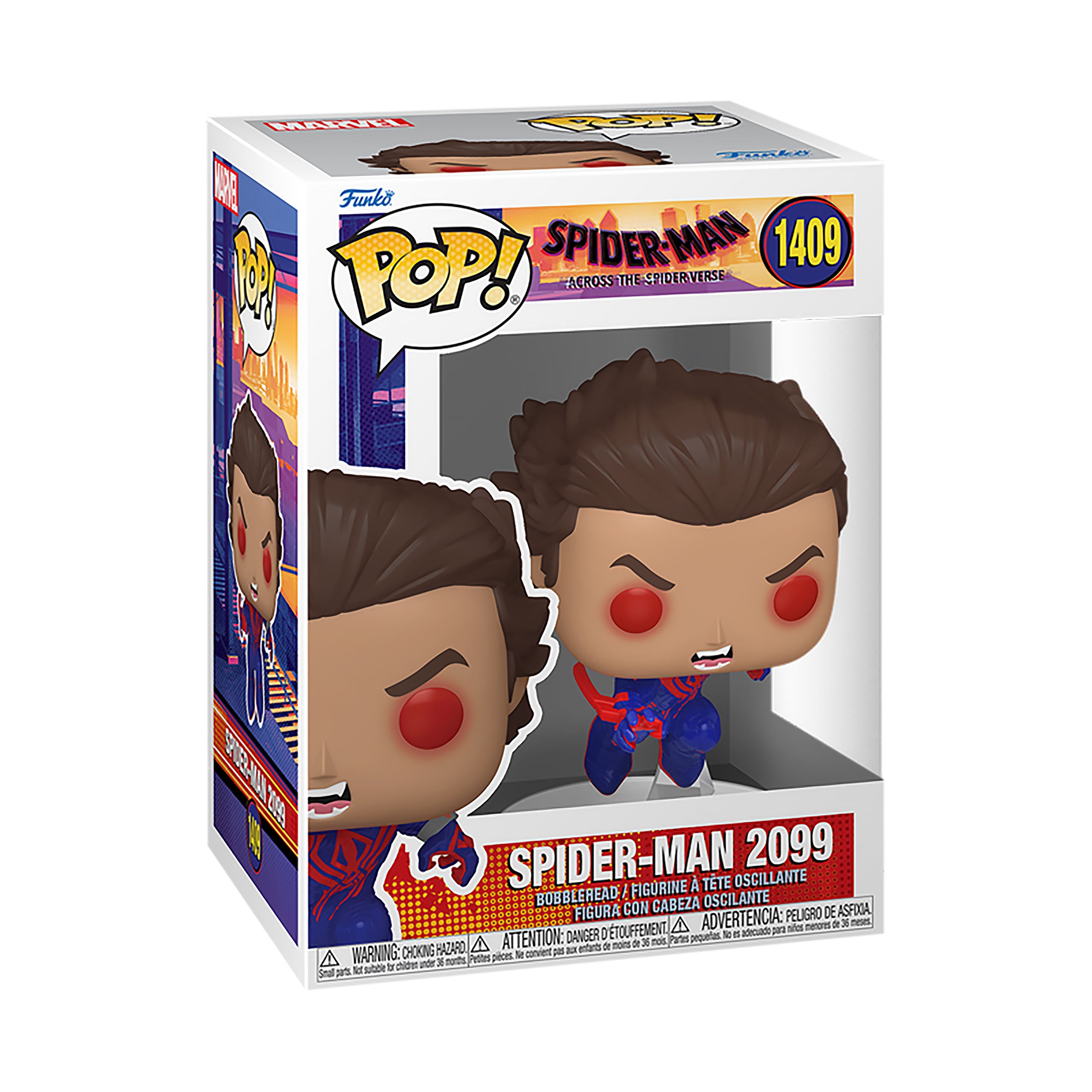 Produktbild Spider-Man: Across The Spider-Verse - Spider-Man 2099 Funko Pop figur med rörligt huvud