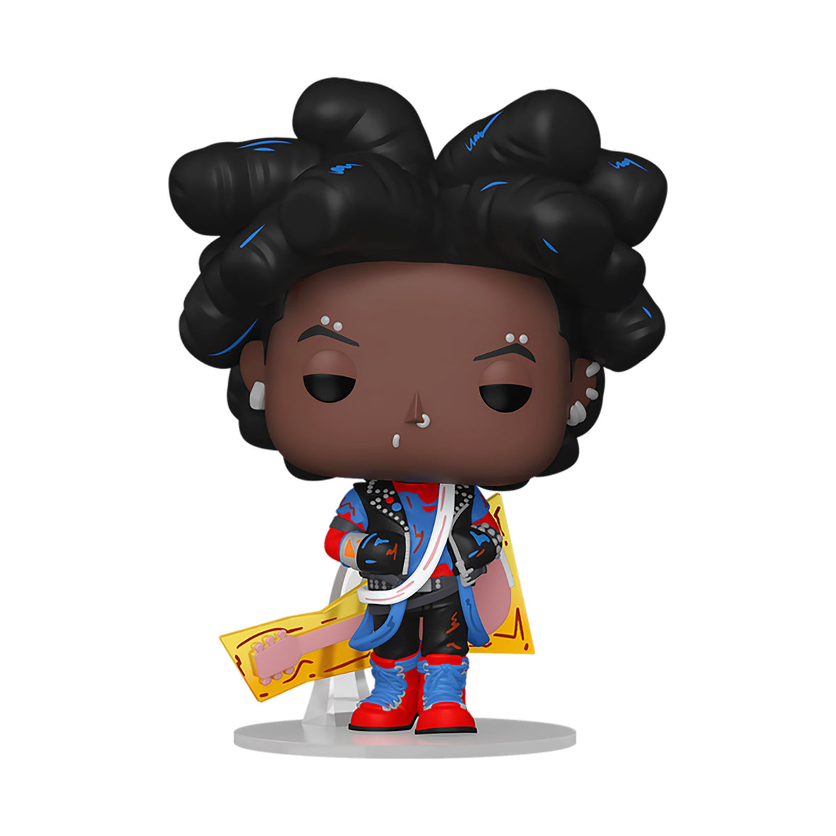 Produktbild Spider-Man: Across The Spider-Verse - Spider-Punk Funko Pop figur med vickande huvud