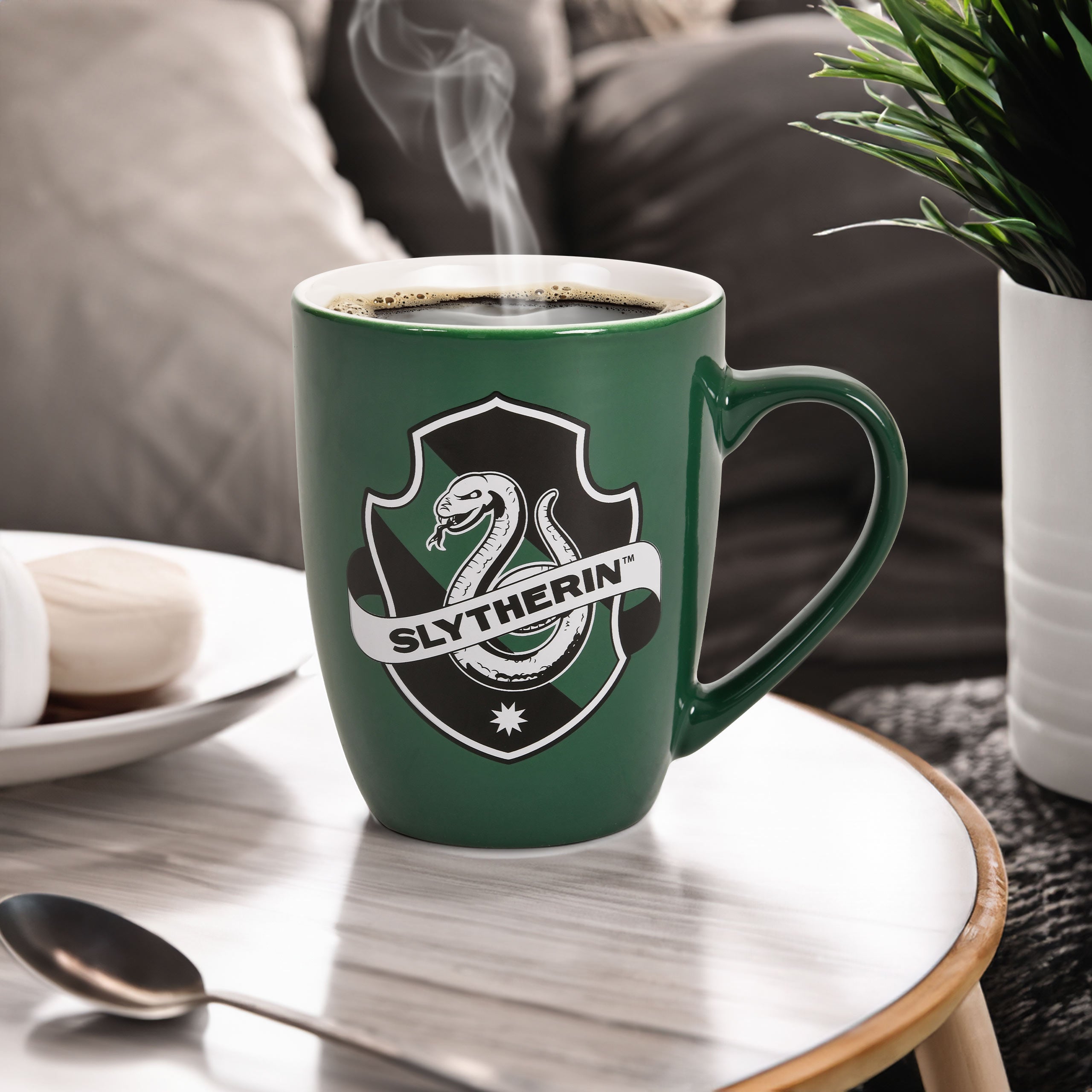 Produktbild Slytherin Logomugg grön - Harry Potter