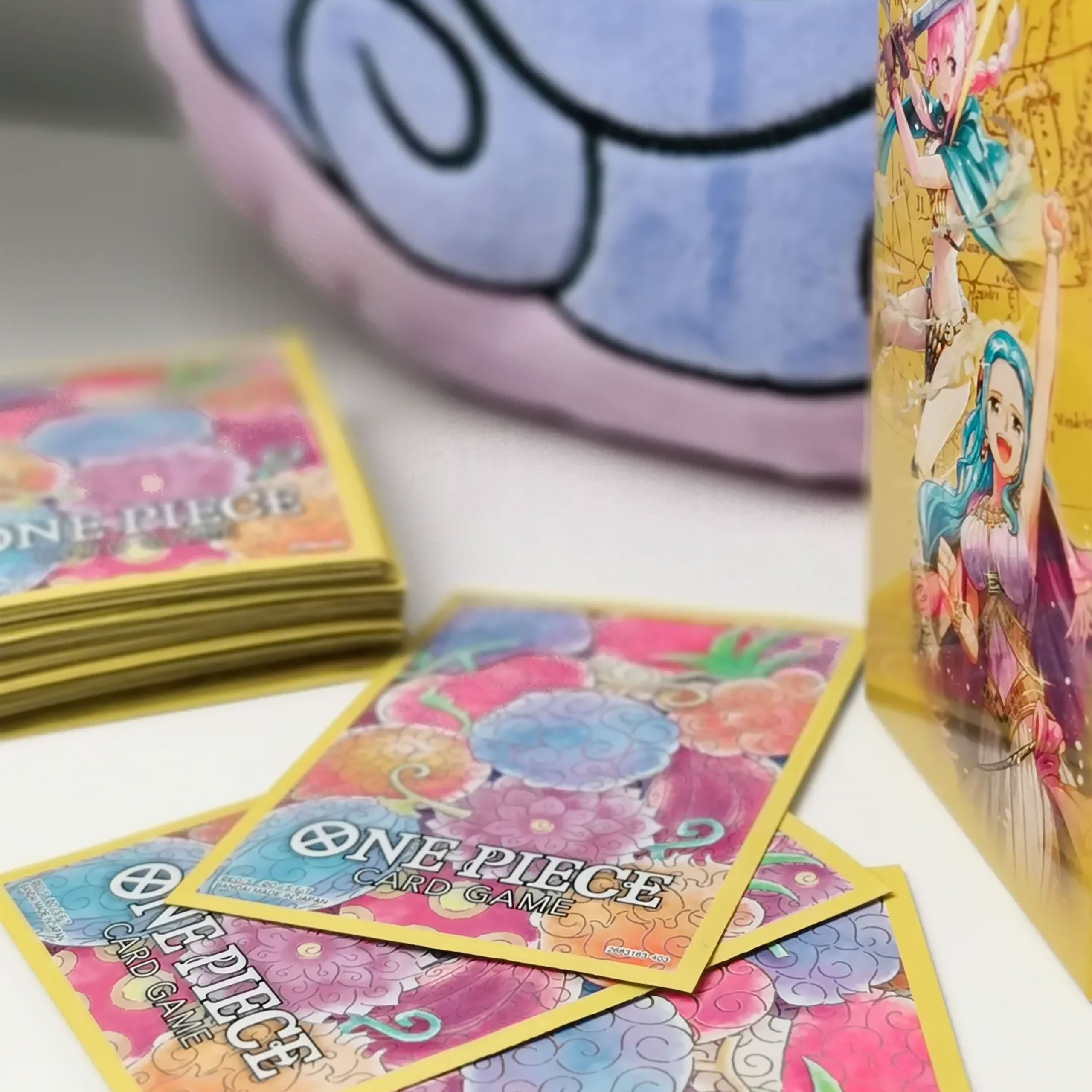 Produktbild One Piece Card Game - Kortfickor med Djävulsfruktsdesign