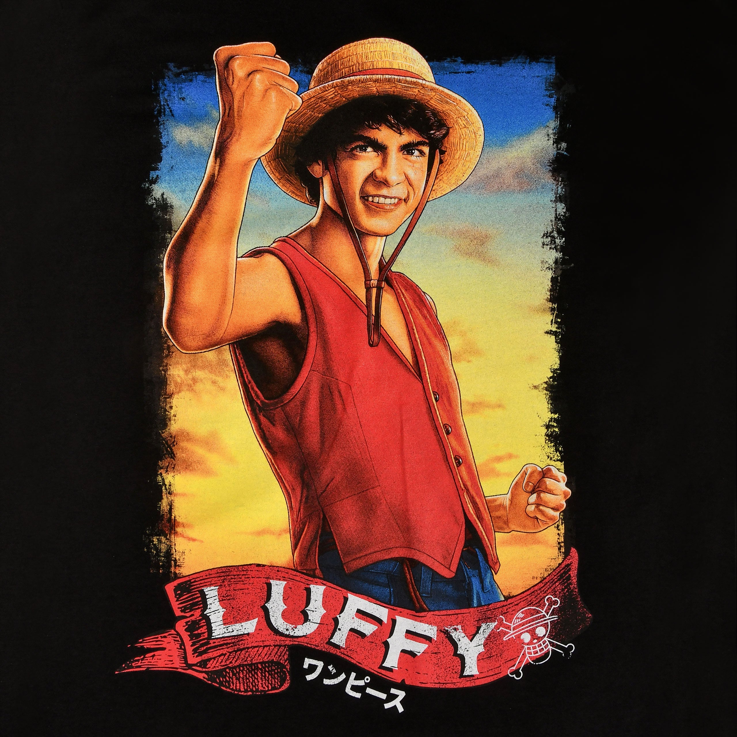 Produktbild Svart Monkey D. Luffy T-shirt - One Piece