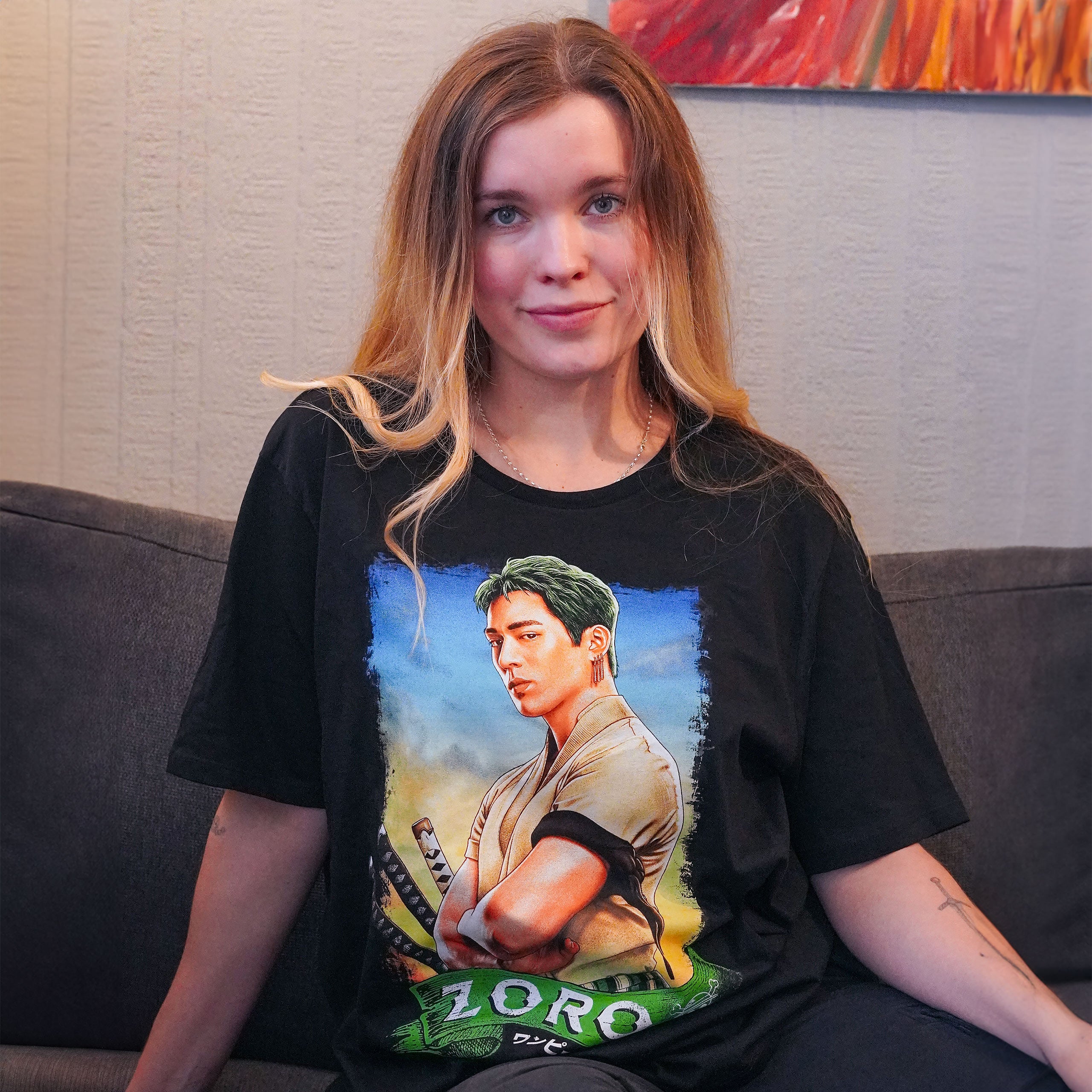 Produktbild Zoro T-shirt svart - One Piece