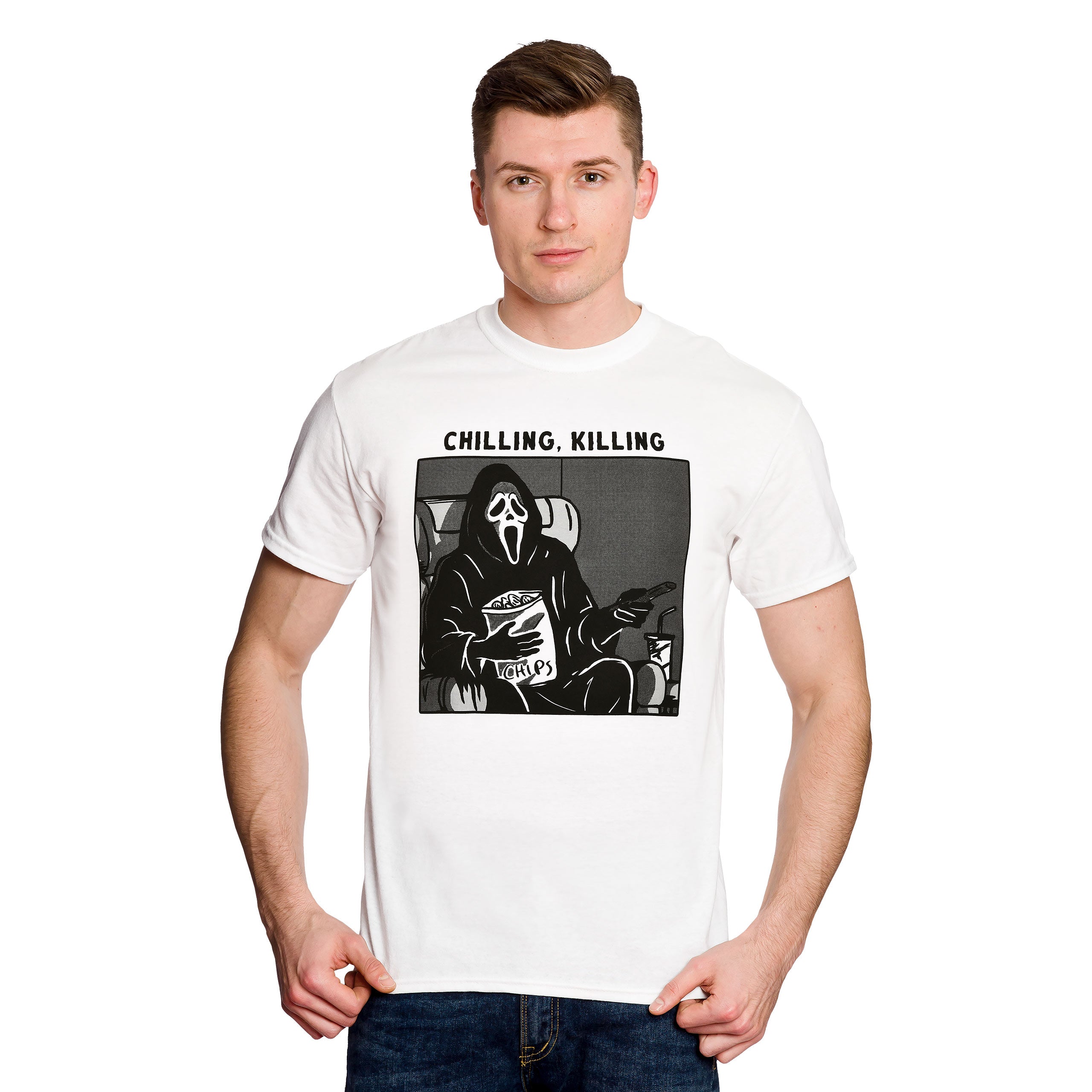 Produktbild Ghost Face - Chilling, Killing T-shirt vit