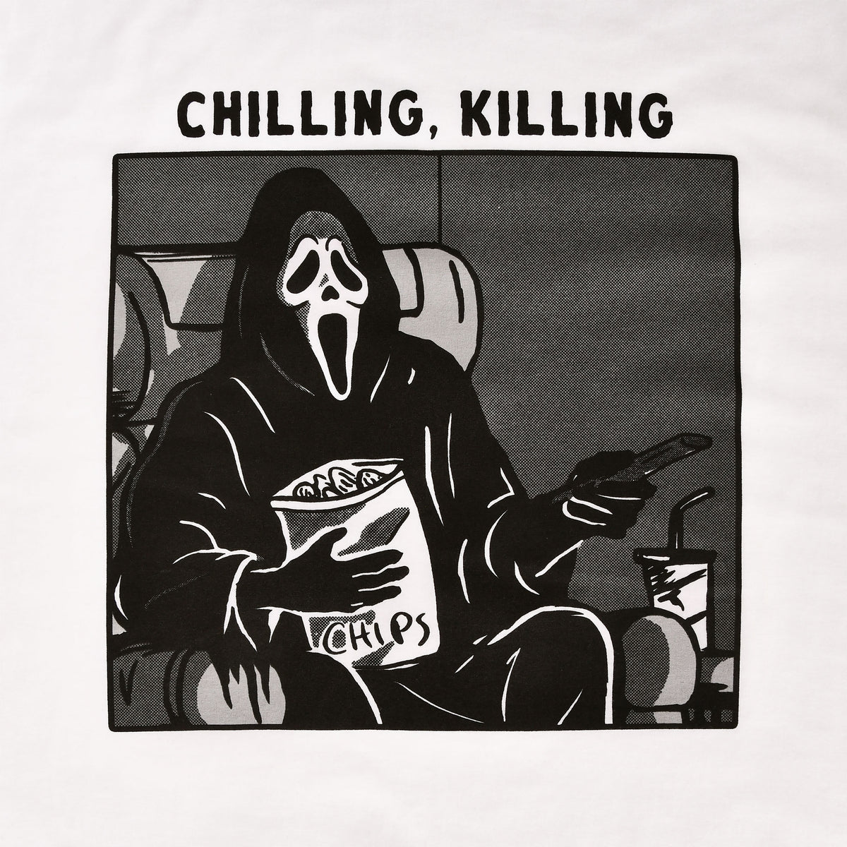 Produktbild Ghost Face - Chilling, Killing T-shirt vit