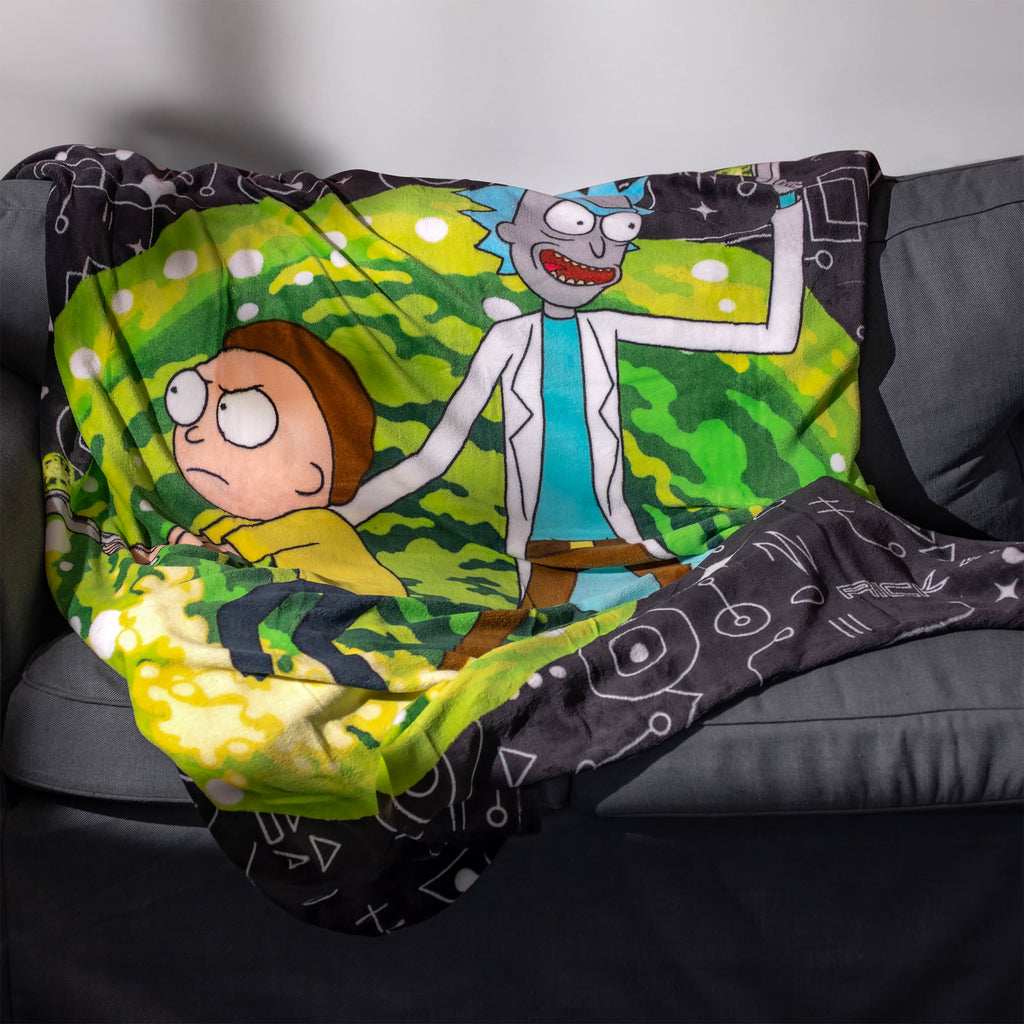 Produktbild Rick and Morty - Portal Fleecefilt