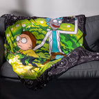 Produktbild Rick and Morty - Portal Fleecefilt
